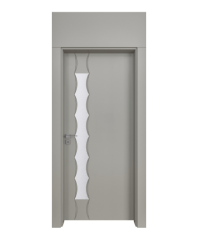 BY-258B Porte intérieure Laqué Vitrée